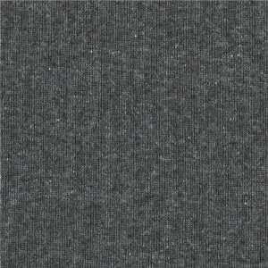  58 Wide Cotton Blend Rib Knit Heather Charcoal Fabric By 