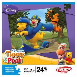  Winnie the Pooh And Tigger 24 Piece Scooter Puzzle Toys 