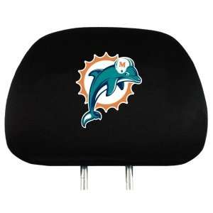 Caseys Distributing 8162092166 Miami Dolphins Headrest Covers  