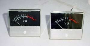Pair Teac Analog VU Panel Meters w/ lights   working *  