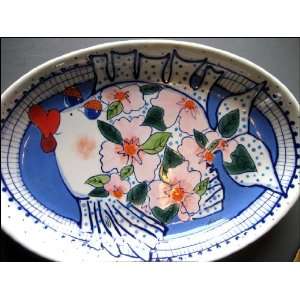 Diane Artware Flower Fish Oval Platter 