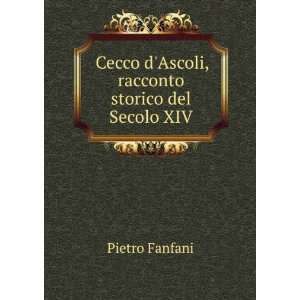  Cecco dAscoli Pietro Fanfani Books