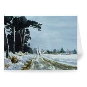  Hermitage Road in the Snow (Village of   Greeting Card 