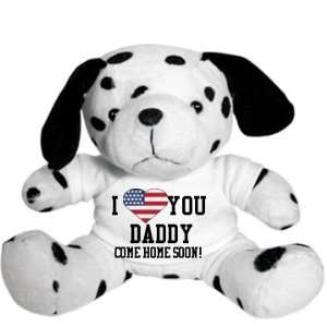  Love Daddy Come Home Soon Custom Plush Dalmatian Puppy 
