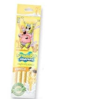 Sponge Bob Squarepants Magic Milk Straws 5 pack Vanilla