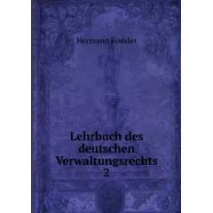    Lehrbuch des deutschen Verwaltungsrechts. 2 Hermann Roesler Books