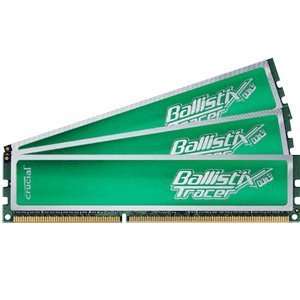  3Gb Kit 1Gbx3 Ballistix Tracer W/Led Pc3 12800 Ddr3 