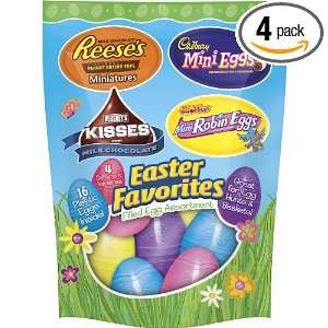 Hersheys Easter Candy Filled Plastic Egg Assortment, 5 Ounce Packages 