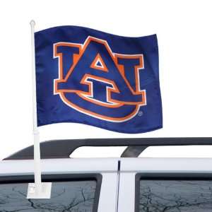  Auburn Tigers Navy Car Flag W/Navy & Orange AU Sports 