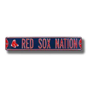  RED SOX NATION with Champs logo Street Sign Sports 