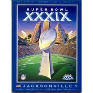  Super Bowl XXXIX Program   Patriots / Eagles 2005 Sports 