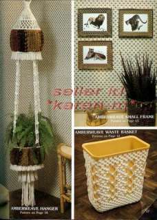 ACCENTS ~Home Decor with Macrame & Weaving~Vintage Book  