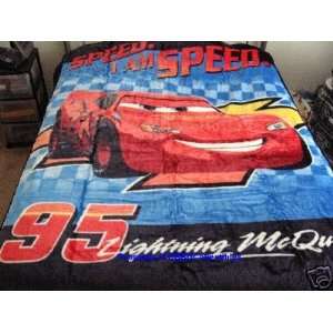  Cars Speed Lightning Mcqueen Disney Twin Mink Blanket 