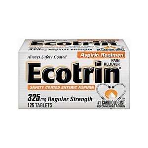  Ecotrin Regular Strength 325mg Aspirin Tablets 125 Health 