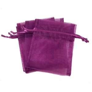  Purple 3x4 Organza Favor Bags (100 Count) Everything 