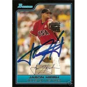  Colorado Rockies Jason Hirsh Signed 2006 Bowman Card 