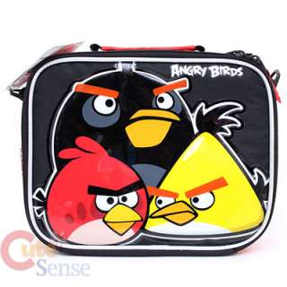 Angry Birds School 16 Large Roller Backpack & Lunch Bag Set 3 Birds 