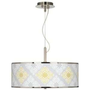  Aster Grey Giclee Glow 20 Wide Pendant Light