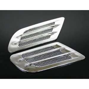 Chrome Nets Air Intake Side Vent Louver Brand New Universal Fit Honda 