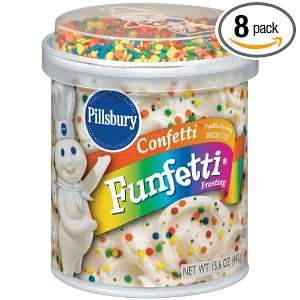 Pillsbury Creamy Supreme Frosting Confetti Funfetti, 15.6 Ounce (Pack 