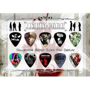  Linkin Park Premium Celluloid Guitar Picks Display A5 