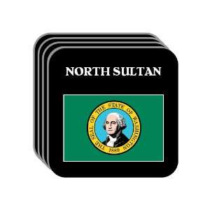 US State Flag   NORTH SULTAN, Washington (WA) Set of 4 Mini Mousepad 