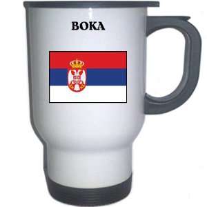  Serbia   BOKA White Stainless Steel Mug 