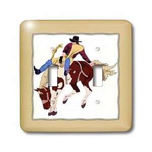  Florene Childrens Art   Cowboy On Bucking Bronco With Rope 