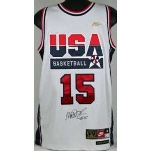  Magic Johnson Autographed Uniform   Usa Dream Team Jsa 