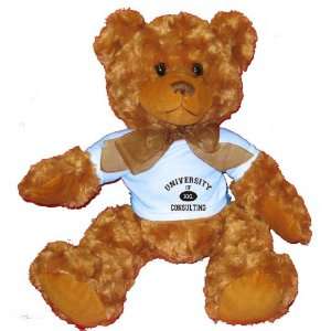  UNIVERSITY OF XXL CONSULTING Plush Teddy Bear with BLUE T 