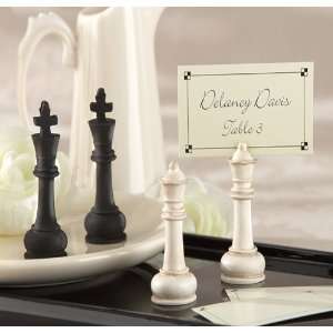  Check Mate King and Queen Place Card Photo Holder Set of 4 