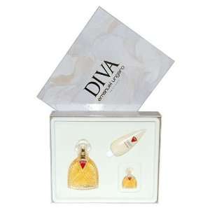 Diva by Emanuel Ungaro Women Perfume Gift Set (1 EDP 0.15 Fl Oz, 1 EDT 