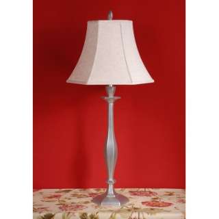 NEW 1 Light Table Lamp, Solid Brass with Antique Silver Finish, Blush 