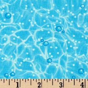  44 Wide Underwater Blue Fabric By The Yard Arts, Crafts 