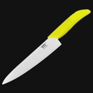 Chic Chefs Horizontal Ceramic Knife   Yellow + White (18.7 Blade 