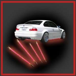  Red Led Undercar Underbody Lights 4 Pieces Automotive