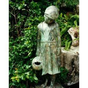    Bronze Fountain Statue of Young Girl Anna