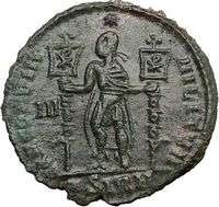   in name of CONSTANTIUS GALLUS Rare Ancient Roman Coin CHI RHO Christ