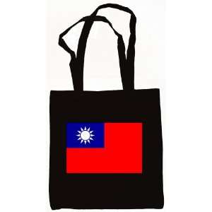  Taiwan Taiwanese Flag Tote Bag Black 