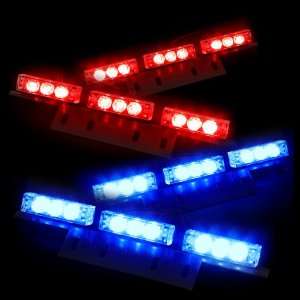 36 Bright Red and Blue LED Law Enforcement Flash Strobe Lights Bar for 