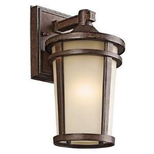 Atwood Outdoor Wall Lantern in Brown Stone Size / Bulb Type 11.1 H x 