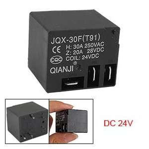  DC 24V Black Electrical Part PCB Power Relay JQX 30F(T91 