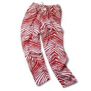  Zubaz Athletic Pants   Red and White
