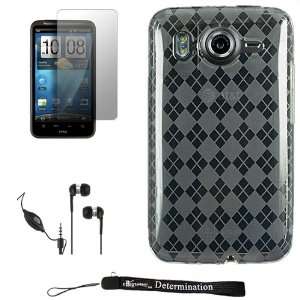  Clear Smooth Durable TPU Skin with Argyle Texture Design 