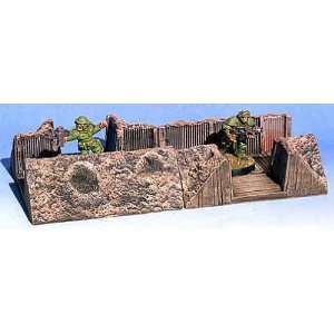    28mm Terrain T Intersection Trenches (2 pieces) Toys & Games