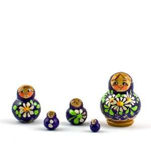   , Hand Painted, 5pcs/1.75  Inna Russian Nesting Dolls Toys & Games