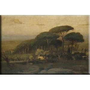  Villa 16x11 Streched Canvas Art by Inness, George