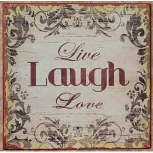  Wall Decor ~ Tin ~ Live, Laugh, Love