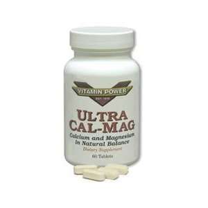  Ultra Cal Mag, Calcium & Magnesium 60 Tablets per Bottle 
