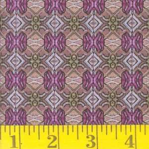  45 Wide Florals & Corals Auna Plum Fabric By The Yard 